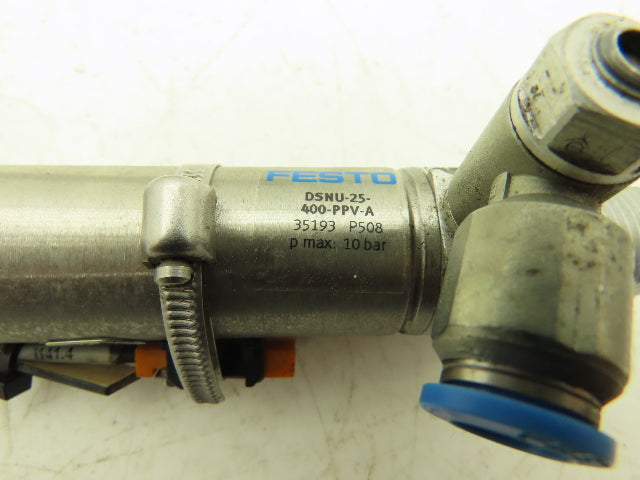 Festo DSNU-25-400-PPV-A Double Acting Pneumatic Cylinder 25mm 400mm Lot of 2