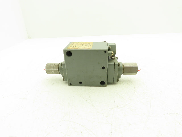 Square D GJW-1 Differential Pressure Switch 15-825PSID Class 9012 600VAC/DC