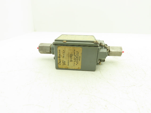 Square D GJW-1 Differential Pressure Switch 15-825PSID Class 9012 600VAC/DC
