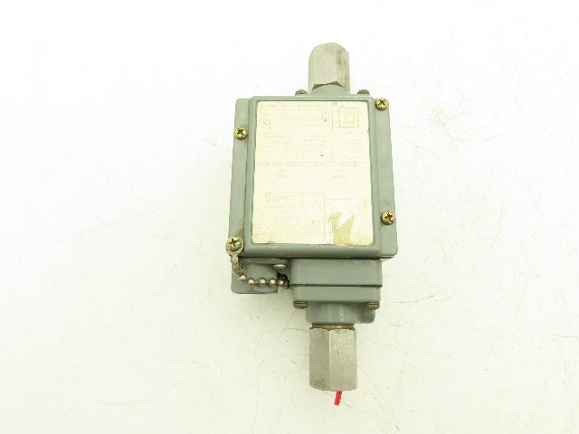 Square D GJW-1 Differential Pressure Switch 15-825PSID Class 9012 600VAC/DC