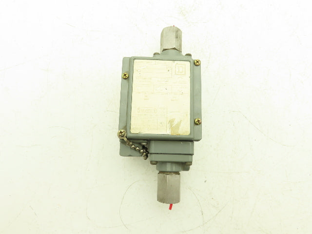 Square D GJW-1 Differential Pressure Switch 15-825PSID Class 9012 600VAC/DC