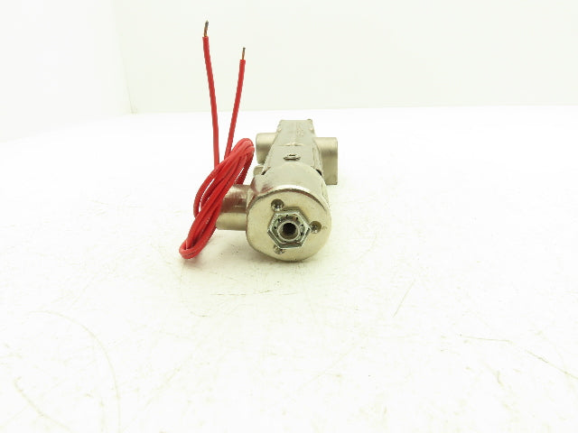 Versa VSG-2521-3500 Solenoid Air Valve Stainless 1/2" NPT N/C 24VDC 45-175 PSI