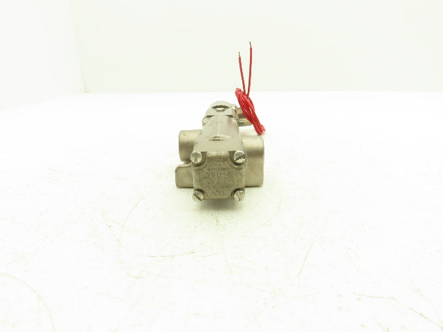 Versa VSG-2521-3500 Solenoid Air Valve Stainless 1/2" NPT N/C 24VDC 45-175 PSI