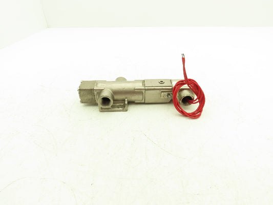 Versa VSG-2521-3500 Solenoid Air Valve Stainless 1/2" NPT N/C 24VDC 45-175 PSI