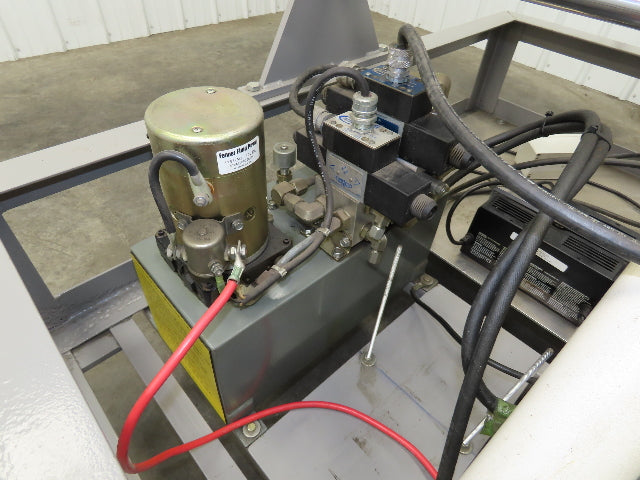 55 Gallon Drum Upender Tipper Barrel Invert 12V Hydraulic Mobile Cart Remote