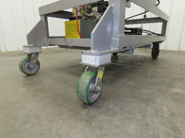 55 Gallon Drum Upender Tipper Barrel Invert 12V Hydraulic Mobile Cart Remote