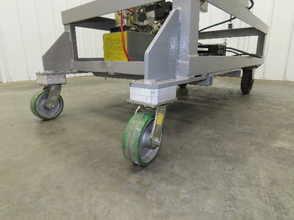 55 Gallon Drum Upender Tipper Barrel Invert 12V Hydraulic Mobile Cart Remote