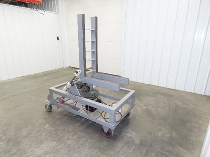 55 Gallon Drum Upender Tipper Barrel Invert 12V Hydraulic Mobile Cart Remote