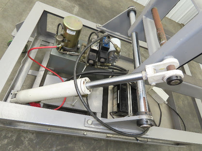 55 Gallon Drum Upender Tipper Barrel Invert 12V Hydraulic Mobile Cart Remote