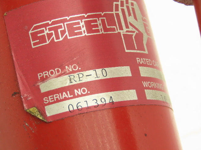 Steel Grip RP-10 Hydraulic Hand Pump 10,000 PSI Single Stage Red