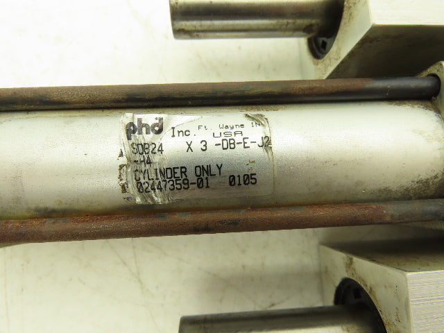 PHD SDB24X3-DB-E-J2 Pneumatic Guided Slide Cylinder with Gripper RPW-375-2