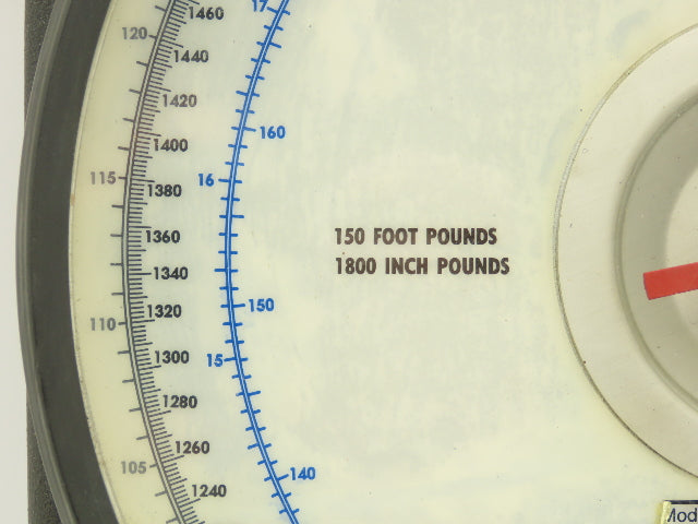 Sturtevant Richmont E-M-H-150 Hand Torque Tool Analyzer Quadri-Scale 150 Ft-LBS