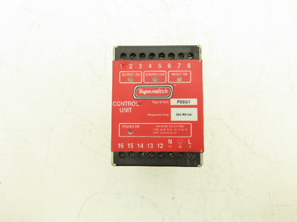 Tapeswitch PSSU/1 Safety Sensor Relay Control Unit 120/230V 6VA Din Rail Mount