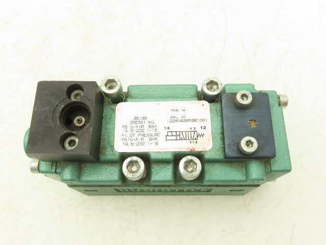Numatics I22BA400R061D61 Pneumatic Solenoid Valve 4/2 232psi No Solenoid