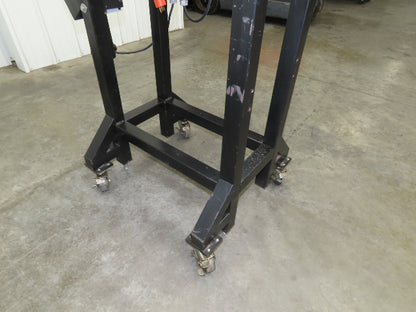 QC Industries 200x900mm Belt Conveyor on Casters 120V Variable Speed 7-80FPM