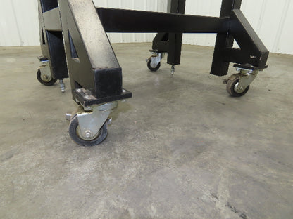 QC Industries 200x900mm Belt Conveyor on Casters 120V Variable Speed 7-80FPM