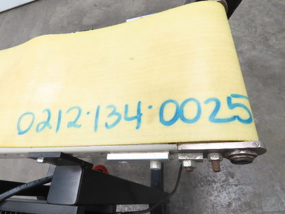 QC Industries 200x900mm Belt Conveyor on Casters 120V Variable Speed 7-80FPM