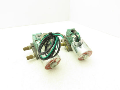 Numatics 12SXD441O000030 237-221B Pneumatic Solenoid Valve 1/4"npt 120V Lot of 2