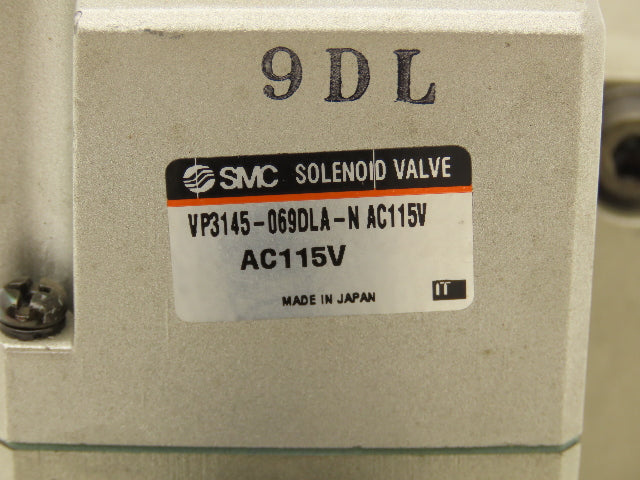 SMC VP3145-069DLA-N Pneumatic Solenoid Valve 3-Port 3/4"npt 115VAC