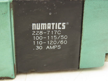 Numatics A23SS400S000030 Pneumatic Solenoid Valve 4/2 Way 150PSI 120VAC