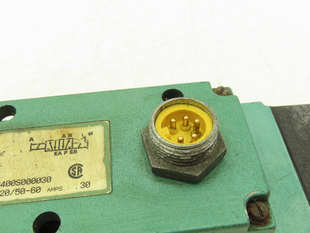 Numatics A23SS400S000030 Pneumatic Solenoid Valve 4/2 Way 150PSI 120VAC