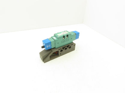 Numatics I24BB515MP00061 Dual Pneumatic Solenoid Valve 4/3 Way 150 PSI 24VDC