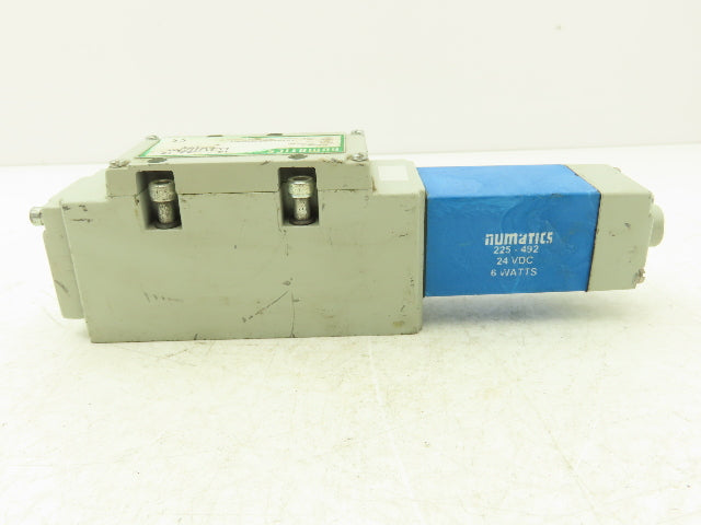 Numatics I23SA400M058D61 Pneumatic Solenoid Valve 4/2 Way 150 PSI 24VDC
