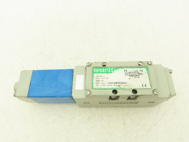 Numatics I23SA400M058D61 Pneumatic Solenoid Valve 4/2 Way 150 PSI 24VDC