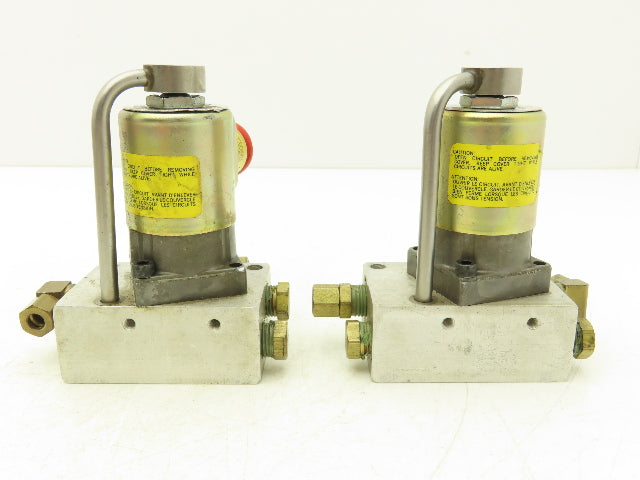 Versa ESM 8012 66 Z CLL36 Solenoid Valve 75psi 120V 1/4"npt Manifold  Lot of 2