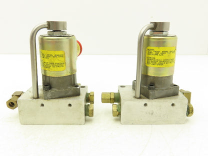 Versa ESM 8012 66 Z CLL36 Solenoid Valve 75psi 120V 1/4"npt Manifold  Lot of 2