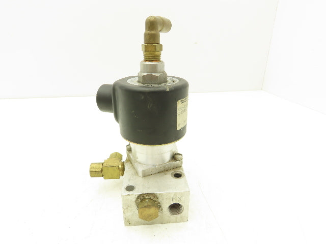 Versa E7SM-8012-1212-Z-120V60 Solenoid Valve 60psi 120V 1/4" Manifold  Lot of 4