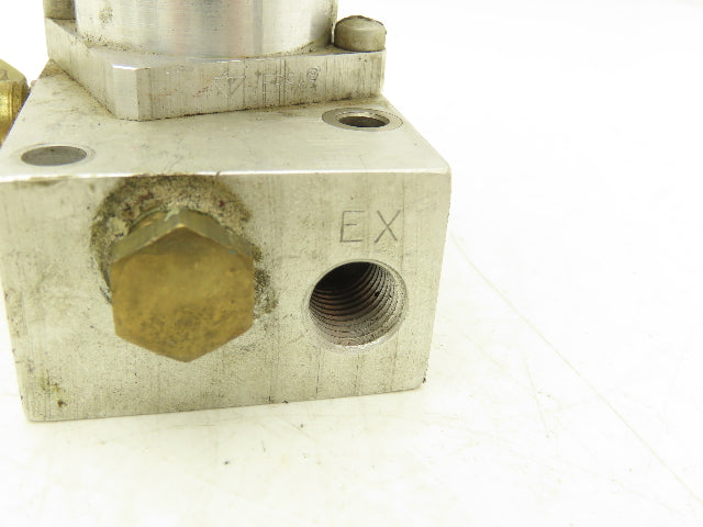 Versa E7SM-8012-1212-Z-120V60 Solenoid Valve 60psi 120V 1/4" Manifold  Lot of 4