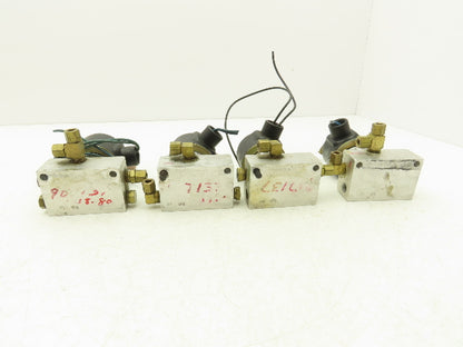 Versa E7SM-8012-1212-Z-120V60 Solenoid Valve 60psi 120V 1/4" Manifold  Lot of 4