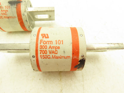 Gould Modicon A70Q300 Amp Trap Fuse Fast Acting 70A 700VAC Blade Mt Lot Of 4