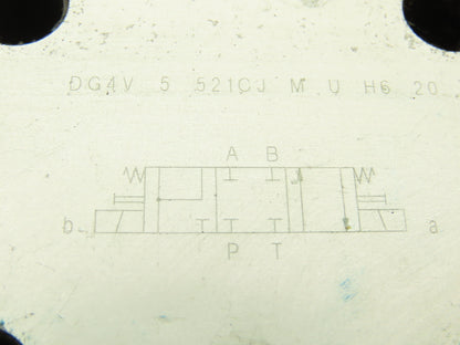 Vickers DG4V 5 521CJ M U H6 20 Hydraulic Directional Dual Solenoid Valve 24VDC