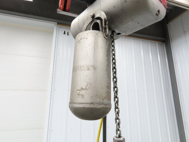 CM Lodestar C 1/4 Ton Electric Chain Hoist 32 FPM 8' Travel 5' Pendant 120 Volt
