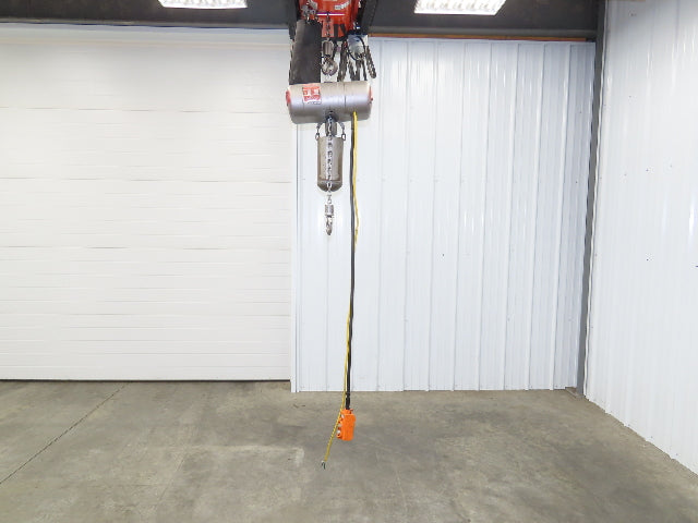 CM Lodestar C 1/4 Ton Electric Chain Hoist 32 FPM 8' Travel 5' Pendant 120 Volt