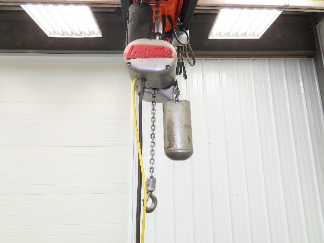 CM Lodestar C 1/4 Ton Electric Chain Hoist 32 FPM 8' Travel 5' Pendant 120 Volt