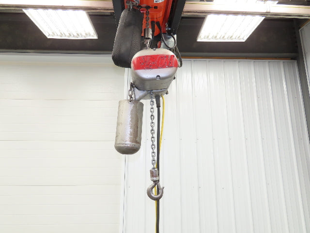 CM Lodestar C 1/4 Ton Electric Chain Hoist 32 FPM 8' Travel 5' Pendant 120 Volt