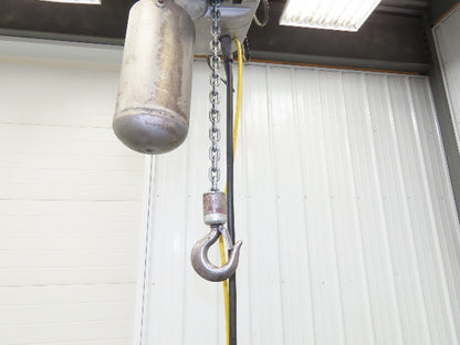 CM Lodestar C 1/4 Ton Electric Chain Hoist 32 FPM 8' Travel 5' Pendant 120 Volt
