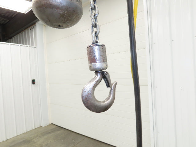 CM Lodestar C 1/4 Ton Electric Chain Hoist 32 FPM 8' Travel 5' Pendant 120 Volt