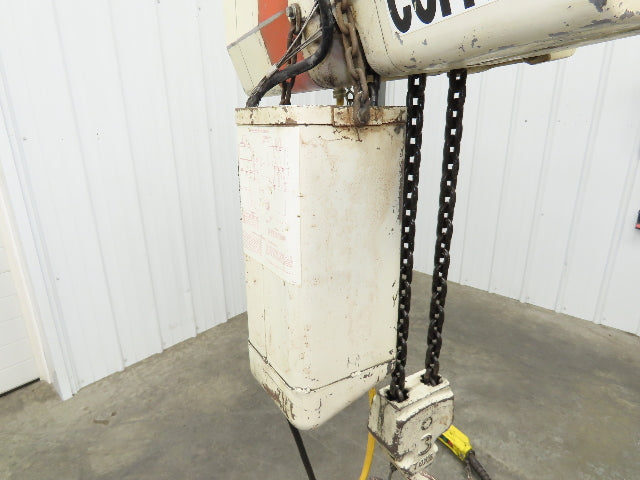 Coffing EC.6016.4 3 Ton Electric Chain Hoist 16/4 FPM 13'Lift Power Trolley 460V