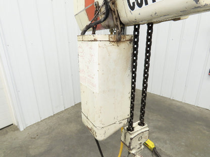 Coffing EC.6016.4 3 Ton Electric Chain Hoist 16/4 FPM 13'Lift Power Trolley 460V