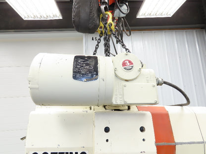 Coffing EC.6016.4 3 Ton Electric Chain Hoist 16/4 FPM 13'Lift Power Trolley 460V