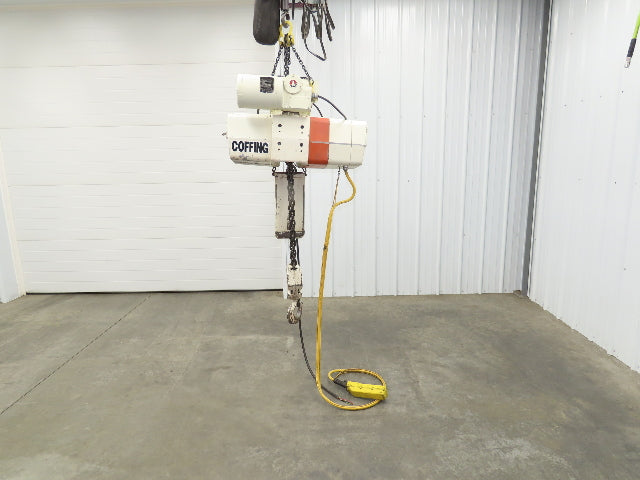 Coffing EC.6016.4 3 Ton Electric Chain Hoist 16/4 FPM 13'Lift Power Trolley 460V