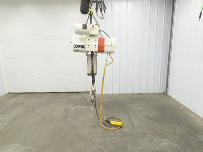 Coffing EC.6016.4 3 Ton Electric Chain Hoist 16/4 FPM 13'Lift Power Trolley 460V