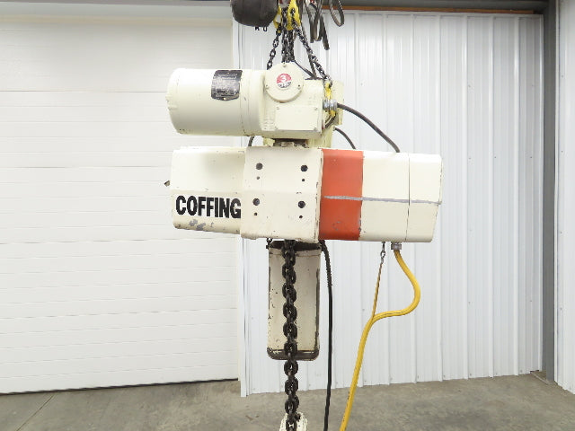 Coffing EC.6016.4 3 Ton Electric Chain Hoist 16/4 FPM 13'Lift Power Trolley 460V