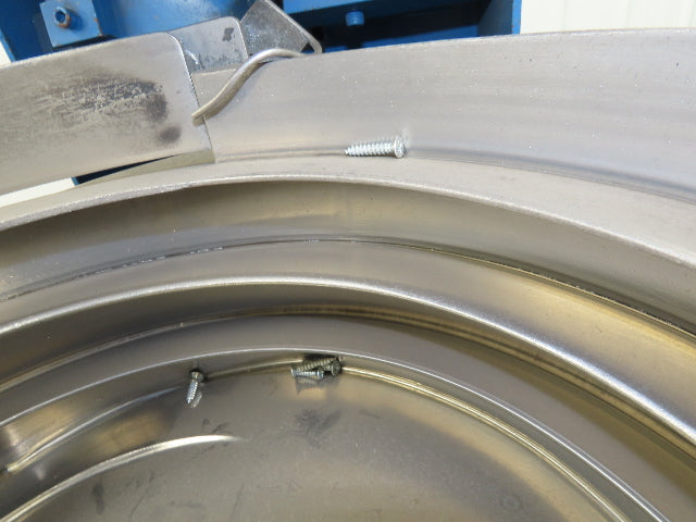 Mid West Vibratory Screw Feeder Bowl 15" Hopper 24x24" Hopper Foot Pedal Control