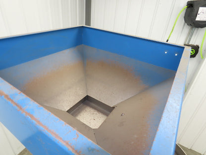 Mid West Vibratory Screw Feeder Bowl 15" Hopper 24x24" Hopper Foot Pedal Control