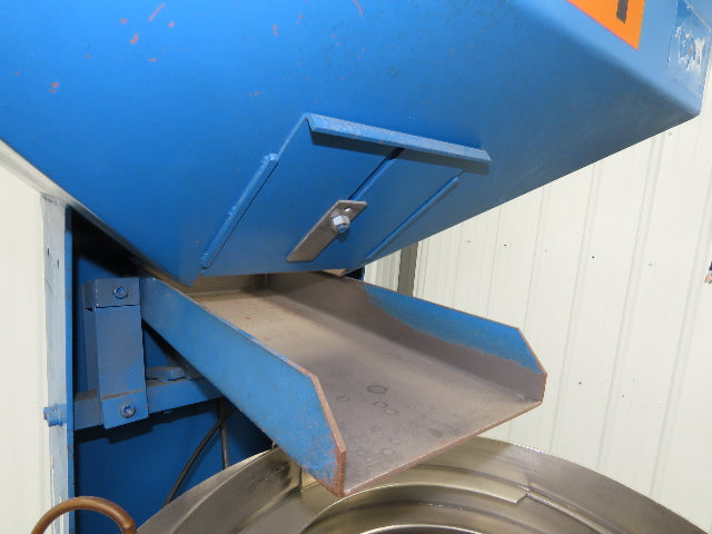 Mid West Vibratory Screw Feeder Bowl 15" Hopper 24x24" Hopper Foot Pedal Control